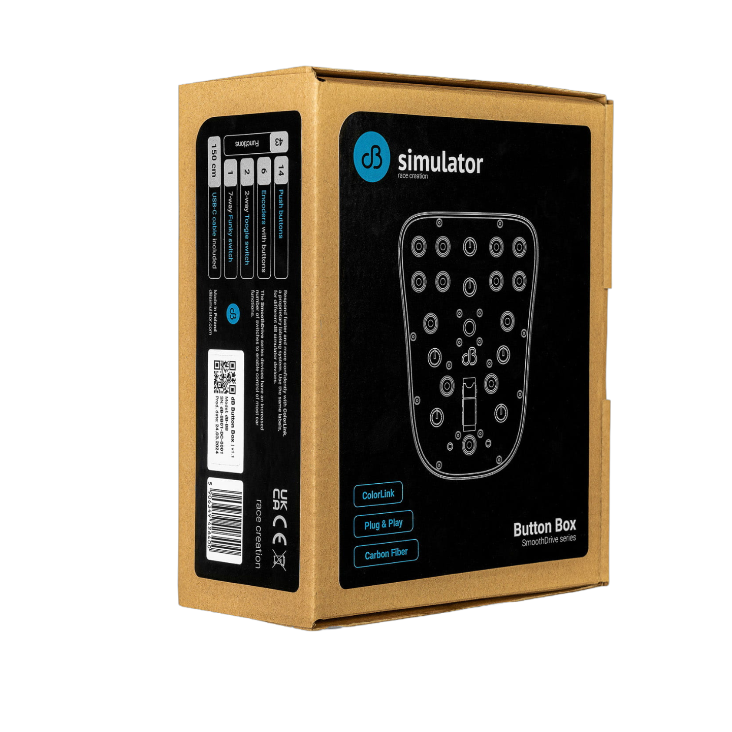 BUTTON BOX + BRACKET + LABELS