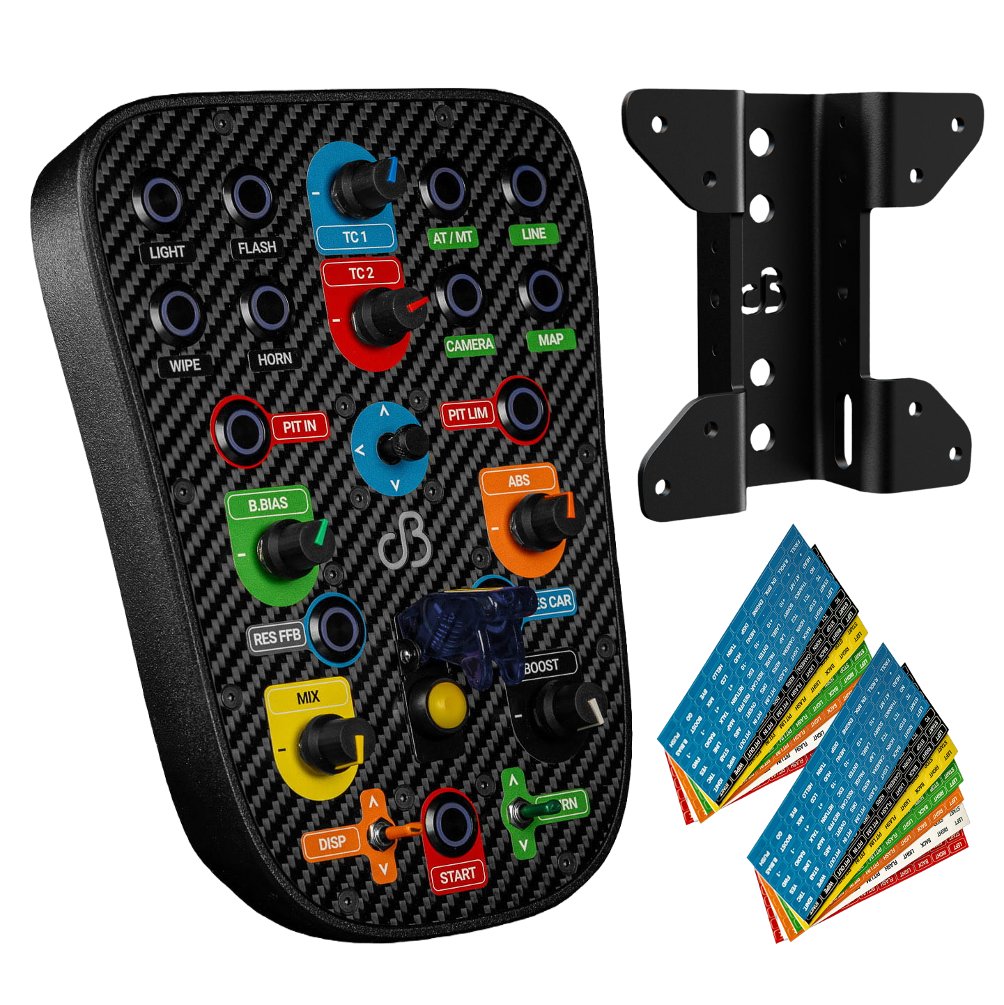 BUTTON BOX + BRACKET + LABELS